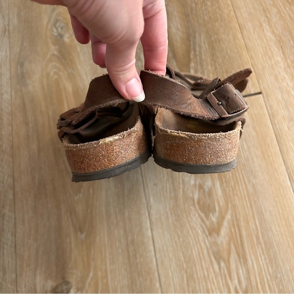 Birkenstock Arizona Soft Footbed Sandals — Brown Oiled Leather, EU 38/US 7 - Picture 5 of 7